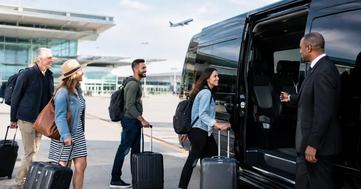 airport transportation for big groups